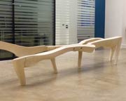 Sculptural bench 'insictor'
