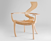 Sculpted occasional chair 'Andromeda'