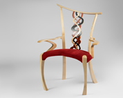 Handmade occasional chair in sycamore 'Perseus'