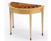 Side table, rosewood & satinwood