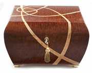 Handmade jewellery chest with secret compartment