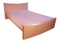 Double bed in sycamore