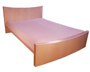 Double bed in sycamore