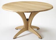 Bespoke round Dining Table in solid oak
