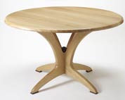 Bespoke round Dining Table in solid oak