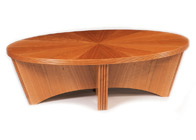 Elliptical coffee table