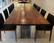 Bespoke Dining or conference Table in solid walnut