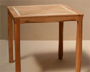 Side Table in yew & holly