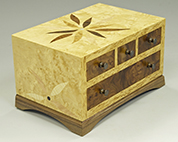 Bespoke jewellery box with four drawers