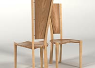 Dining Chair in elm & ripple ash